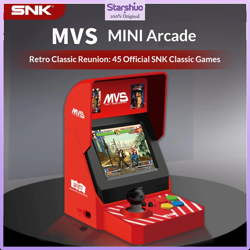 Arcade Game Jackpot - UNICO MVS Mini-Arcade-Konsole mit Eingebautem Bildschirm,