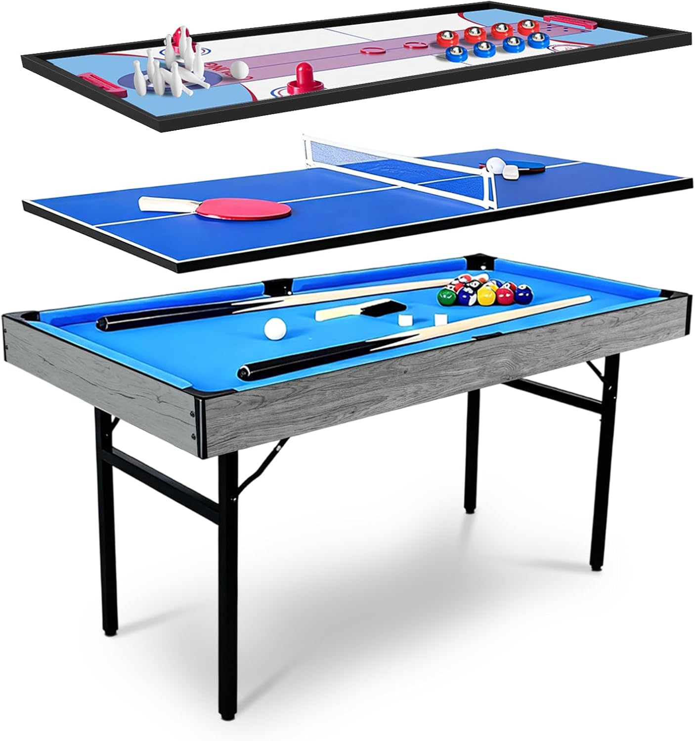 5-in-1 Multifunktions-Spieltis – Air Hockey Table Bewertung und Preis