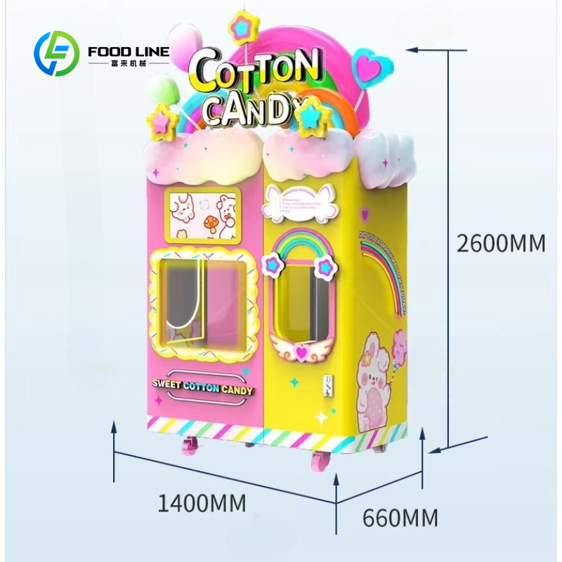 Maßgeschneiderter Zuckerwatte- – Candy Vending Machine Bewertung und Preis