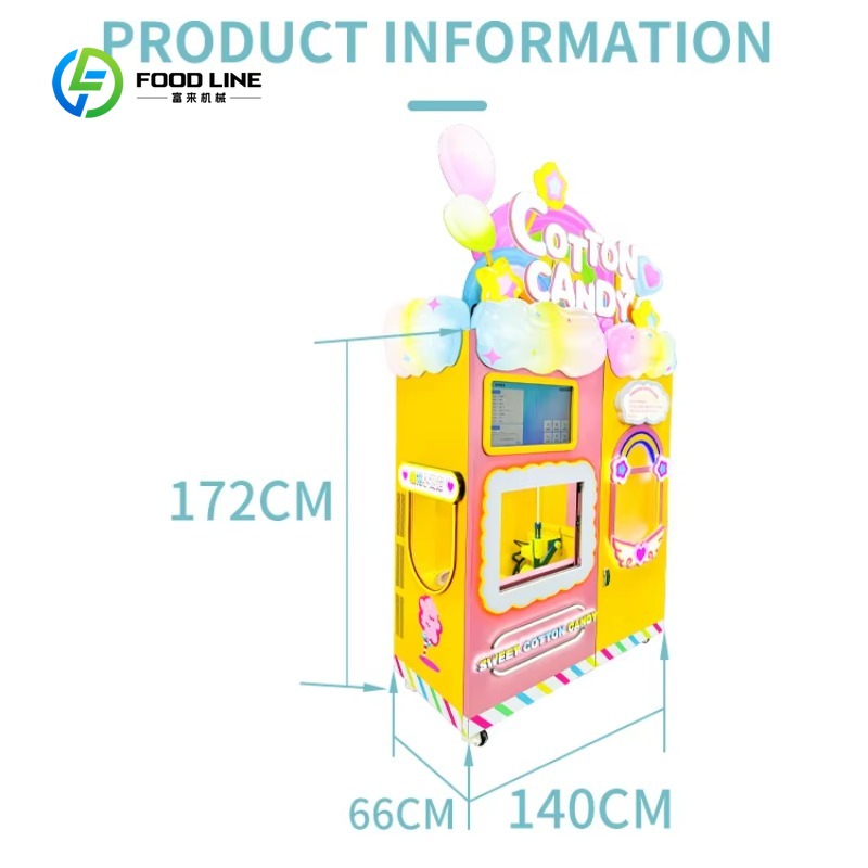 Maßgeschneiderter Zuckerwatte- – Candy Vending Machine Bewertung und Preis